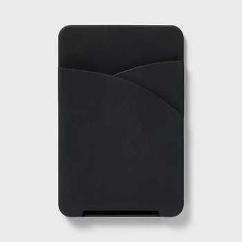Cell Phone Wallet Pocket with MagSafe - heyday™ Black Silicone