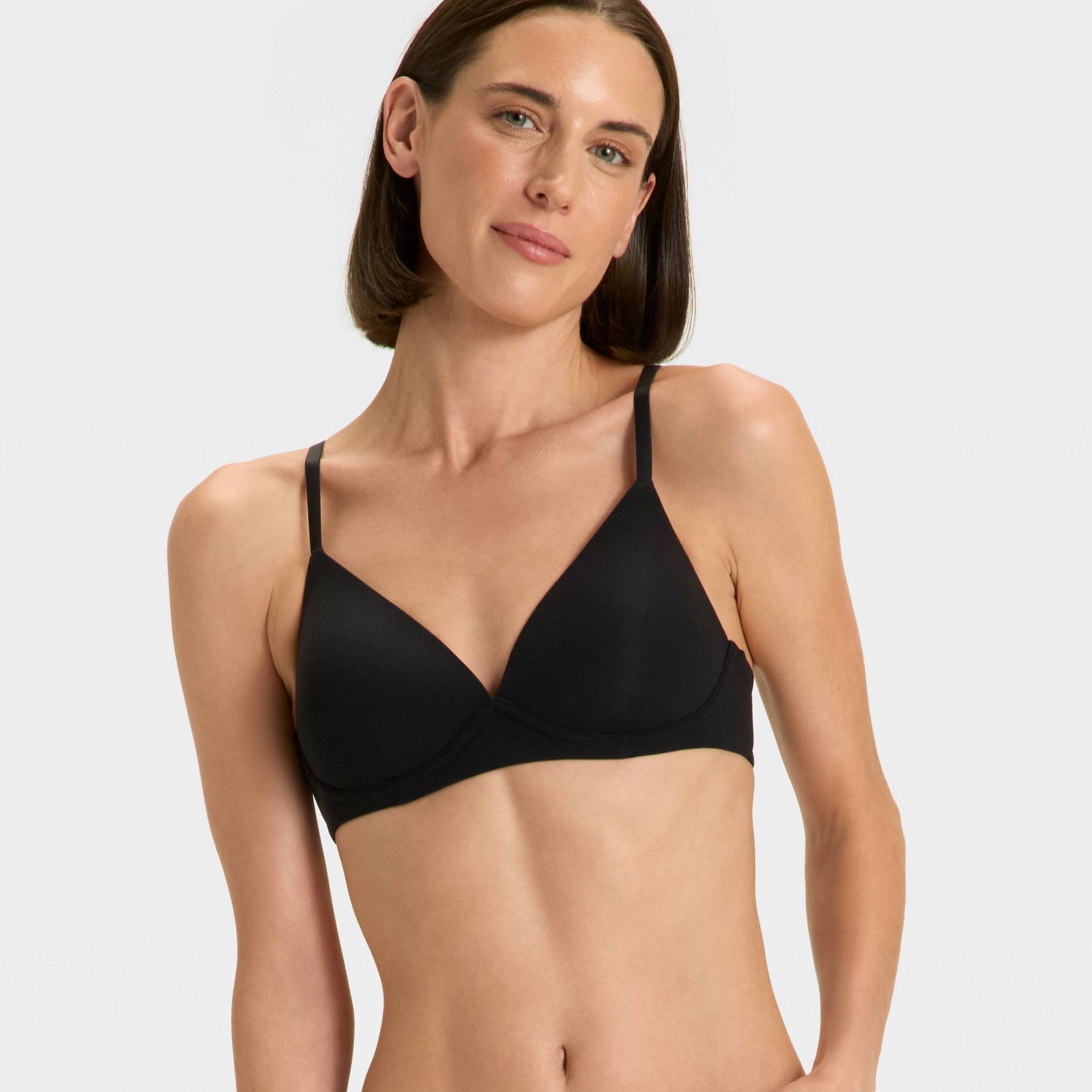 Women's Luxe Stretch Wirefree Plunge Bra - Auden™ Black 32A