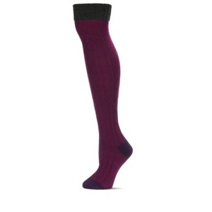 Memoi Women's Chain Mix Over The Knee Socks - 1 of 3