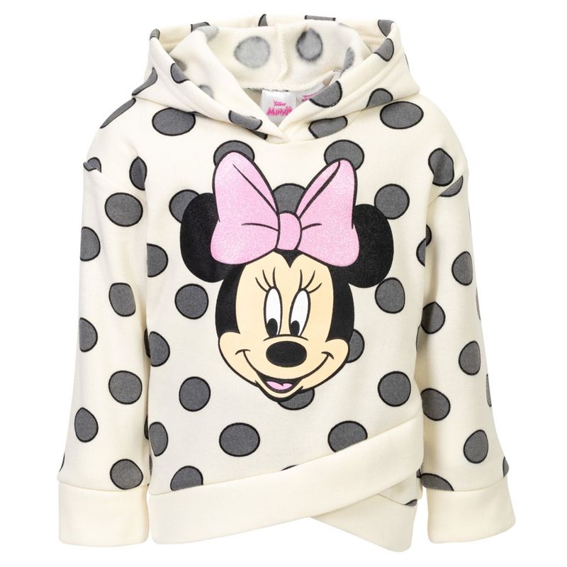 Disney Minnie Mouse Mickey Mouse Fleece Hoodie and Leggings Outfit Set Infant to Big Kid, 4 of 10
