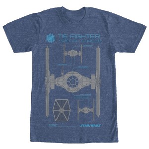 Men's Star Wars The Force Awakens TIE Fighter Special Forces T-Shirt - 1 of 3
