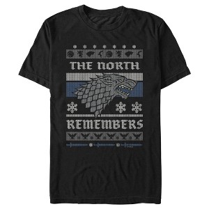 Men's Game of Thrones The North Remembers Ugly Christmas Sweater T-Shirt - 1 of 4