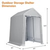 Outdoor Carport Storage Tent Garage Heavy Duty Shed Car Shelter Canopy - 2 of 4