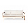 Christopher Knight Home Negley Outdoor 73-Inch Acacia Wood 3 Seater Sofa with Rope Back - 2 of 4