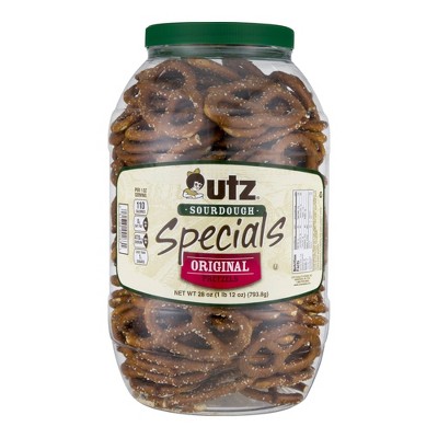 Utz Sourdough Specials Original Pretzels Barrel - 26oz