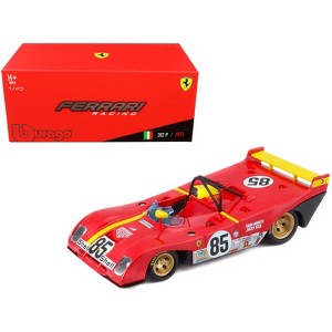 Ferrari 312P #85 Jacky Ickx - Mario Andretti 6 Hours of Watkins Glen (1972) 1/43 Diecast Model Car by Bburago - 1 of 3