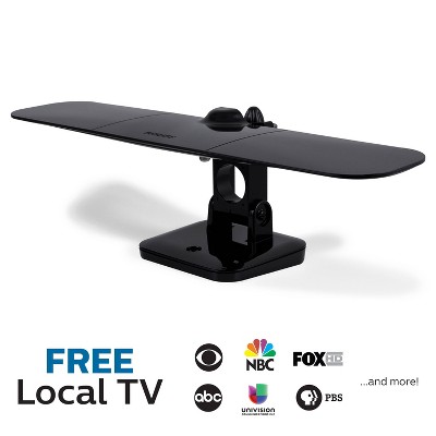 Philips Elite Indoor Amplified TV Antenna – Signal Finder – With 10 Ft Coax Cable