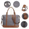 Generic Women Ladies Canvas Weekender Bag Overnight Carry-on Tote Duffel in Trolley Handle - 4 of 4