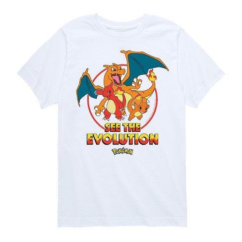 Boys' Pokémon Charizard Charmander Charmeleon Evolution Short Sleeve ...