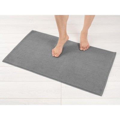 American Soft Linen Fluffy Foamed Non Slip Bath Rug, 21 In 32 In Bath Rugs  For Bathroom, 100% Polyester Bath Mat Rugs, Grey : Target