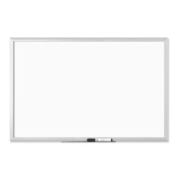 U Brands 35"x23" Magnetic Dry Erase Board with Tray Aluminum Frame