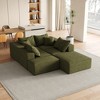 Oversized 132" Chenille Modular L-Shaped Sectional Sofa with 6 Pillows, 6-Piece Free combination, No Assembly Required - 2 of 4