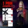 Slickblue 5.3 FT Girl Halloween Standing Decoration with LED Lights, Singing & Motion for Outdoor Yard - 4 of 4