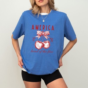 Simply Sage Market Land Of The Free Cherries Short Sleeve Tee - 1 of 4