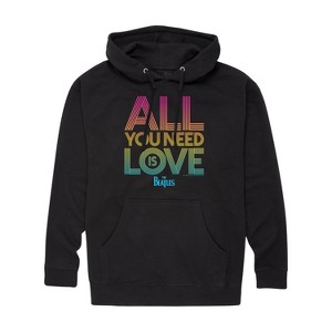 Men's - The Beatles - All You Need Is Love Graphic Fleece Pullover Hoodie - 1 of 4