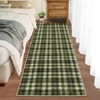 Washable Rug Modern Plaid Rug Non Slip Non Shedding Rug Low Pile Rugs Foldable Indoor Carpet for Living Room Bedroom Study Room Guest Room Playroom - 4 of 4
