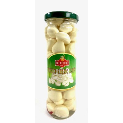 Rodeo Food Pickled Garlic Gloves 370g - Elevate your meals with the robust essence of pickled garlic