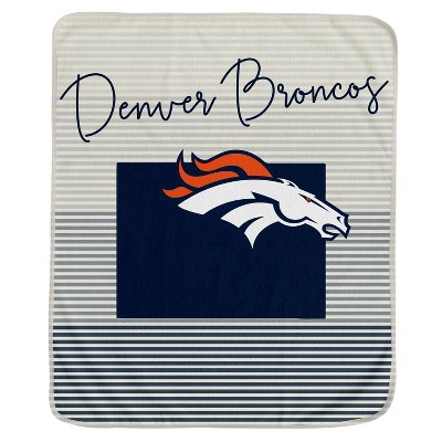 NFL Denver Broncos Ultra Fleece State Stripe Blanket