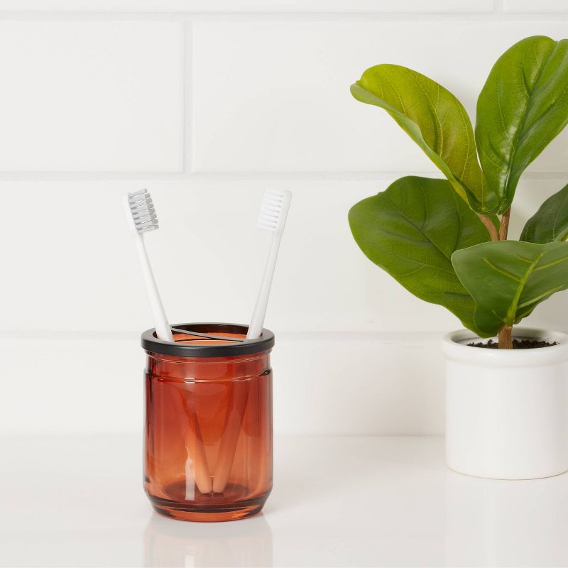 Apothecary Toothbrush Holder Amber - Threshold&#8482;, 2 of 11