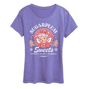 Women's - Instant Message - Sugarplum Sweets Short Sleeve Graphic T-Shirt - 1 of 4