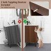 Phiestina 19" W Wooden Bathroom Vanity Cabinet with Sink,  Walnut Finish, Complete Set with Storage, Faucet & Pop-Up Drain, 2-Box Delivery - 3 of 4