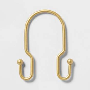 Metal Double Shower Hooks Brass - Room Essentials™