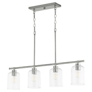 Quorum Lighting Tribute 4 - Light Chandelier in  Satin Nickel - 1 of 1