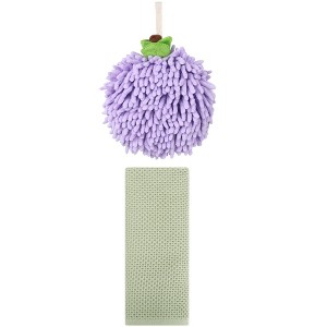 REGALWOVEN Solid Soft Absorbent Bathroom Hand Towels for Home Decor 6" x 6"/13" x 30" 2 Pcs - 1 of 4
