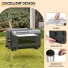 Outdoor Portable Wood Stove, 1610in³ Tent Stove,Wood Burning Stove for Camping,Cast Iron Wood Stove,Tent Heaters for Camping, Includes 6 Chimney - 4 of 4