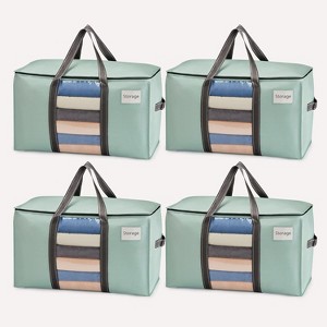 4/6/8 Pack Moving Bags, Moving Supplies, Moving Boxes, College Packing Storage Boxes Lids Alternative, Heavy Duty Totes - 1 of 4