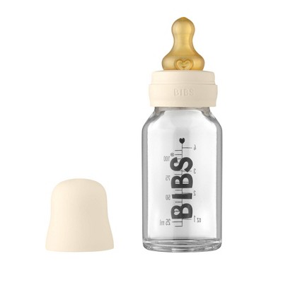 Bibs Baby Glass Bottle with Latex Nipple