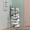 Kings Brand Furniture Cassidy 360° revolving shoe rack—perfect for closets, entryways, bedrooms, or hallways for stylish, space-saving storage - 3 of 4