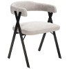 Izzy Chenille Dining Chair - Grey/Black - Safavieh - 4 of 4