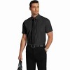 COOFANDY Men's Short Sleeve Dress Shirts Wrinkle Free Regular Fit Dress Shirt Textured Casual Button Down Shirts - 3 of 4