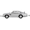 Aston Martin DB5 RHD Birch Silver Metallic 007 James Bond "Goldfinger" (1964) Movie Limited Ed 1/64 Diecast Model Car by Mini GT - 2 of 4
