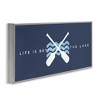Stupell Industries Better At Lake with Crossed Oars, 24" x 10" - 3 of 4