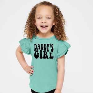 The Juniper Shop Daddy's Girl Wavy Flutter Sleeve Tee - 1 of 4
