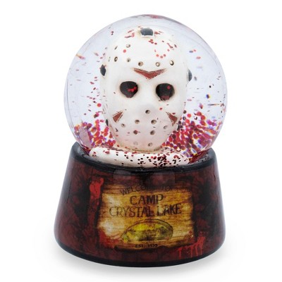 Silver Buffalo Friday the 13th Jason's Mask Mini Snow Globe | 3 Inches Tall