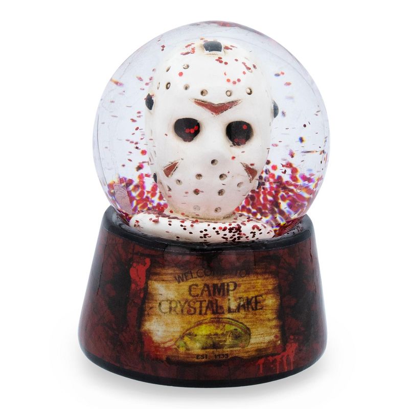 Silver Buffalo Friday the 13th Jason's Mask Mini Snow Globe | 3 Inches Tall, 1 of 8