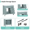 36 Inch Bathroom Vanity, Bathroom Vanity With 3 Drawers, Storage Space, Solid Wood Frame - 4 of 4
