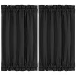 PiccoCasa Blackout Sliding Darkening Door Polyester Curtain Panels 2 Pcs