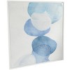 Canvas Abstract Overlapping Circle Framed Wall Art with White Frame Blue - The Novogratz - image 2 of 4