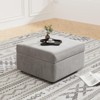 Buenhomino Modern DIY Sectional Sofa, Modular Sectional Couches for Living Room，Light Gray Velvet - 2 of 4