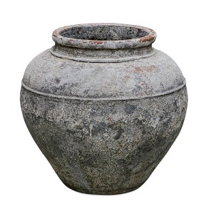 Uttermost Echoes of Time Planter-Weathered Whitewash Concrete for Timeless Charm - 1 of 4