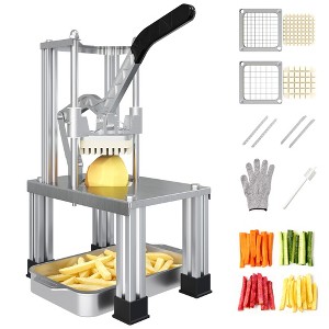 Heynemo Commercial French Fry Cutter, Heavy Duty Potato Slicer with 2 Replaceable blades,1/2" and 3/8", Professional Fries Cutter for Potatoes - 1 of 4