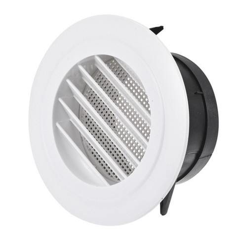 Unique Bargains Bathroom Office Screen Grille Cover Slanted Louver Round  Air Vent 4 Inch : Target