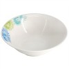 Gibson Home Blue Meadow 12 Piece Fine Ceramic Dinnerware Set in White with Colored Accents - 4 of 4