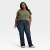 Women's High-Rise Bootcut Jeans - Ava & Viv™ Dark Wash - 3 of 3