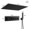 CASAINC 31" Ceiling Mounted LED Shower System & Hand Shower - 3 of 4