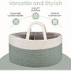 Large Portable Baby Diaper Caddy Organizer Nursery Storage Bin and Car Travel Basket by Comfy Cubs - 3 of 4